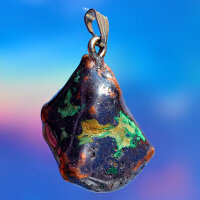 Cuprit mit Kupfer und Chrysokoll