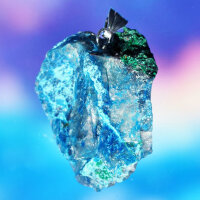 Shattuckit mit Malachit und Quarz