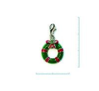 Charm "Kranz" 925 Sterlingsilber, emmailliert