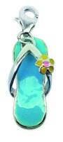 Charm "Flip Flop" 925 Sterlingsilber, emmailliert