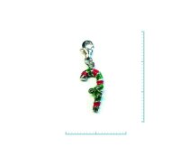 Charm "Zuckerstange rot/grün" 925...