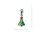 Charm "Tannenbaum", flach, 925 Sterlingsilber, emmailliert