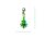 Charm "Tannenbaum mit Kugeln" 925 Sterlingsilber, emmailliert