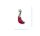 Charm "Stiefel rot" 925 Sterlingsilber, emmailliert