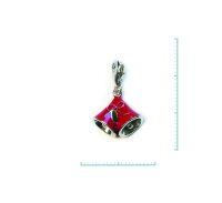 Charm "Glocken" 925 Sterlingsilber, emmailliert