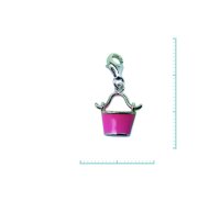 Charm "Eimer" 925 Sterlingsilber, emmailliert