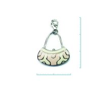 Charm "Tasche Y" 925 Sterlingsilber, emmailliert