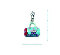 Charm "Clutch Blume" 925 Sterlingsilber,...