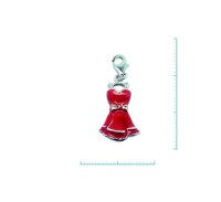 Charm "Kleid" 925 Sterlingsilber, emmailliert
