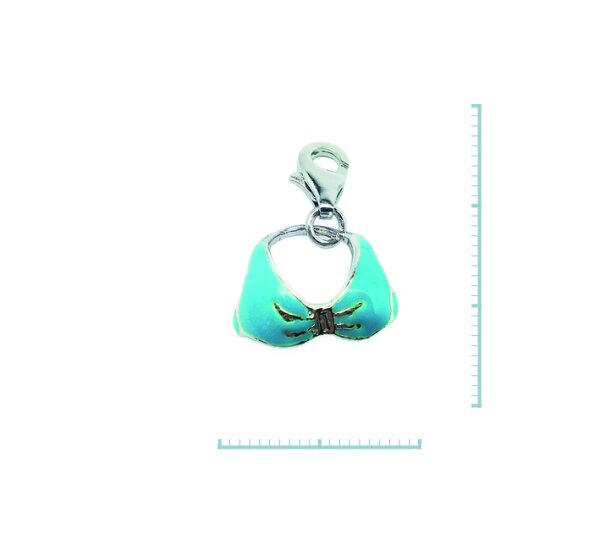 Charm "Oberteil" 925 Sterlingsilber, emmailliert