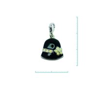Charm "Hut" 925 Sterlingsilber, emmailliert
