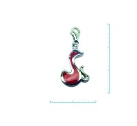 Charm "Schwimmender Schwan" 925 Sterlingsilber,...