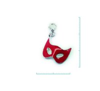 Charm "Maske" 925 Sterlingsilber, emmailliert