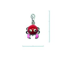Charm "Krebs" 925 Sterlingsilber, emmailliert