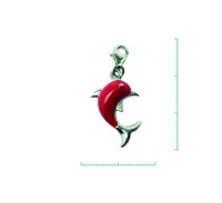 Charm "Delfin" 925 Sterlingsilber, emmailliert