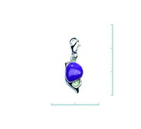 Charm "Fisch, lila" 925 Sterlingsilber,...