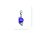 Charm "Fisch, lila" 925 Sterlingsilber, emmailliert