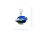 Charm "Fisch, blau/gelb" 925 Sterlingsilber, emmailliert