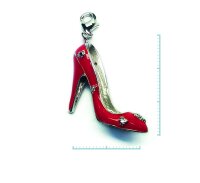 Charm "Stöckelschuh" 925 Sterlingsilber,...