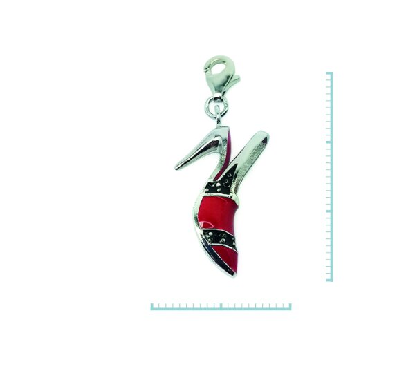 Charm "Pump" 925 Sterlingsilber, emmailliert