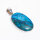 Anhänger, oval, aus 925er Silber, mit Chrysokoll
