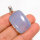 Anhänger, rechteckig, aus 925er Silber, mit Blauquarz