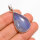 Anhänger, tropfenförmig, aus 925er Silber, mit Blauquarz