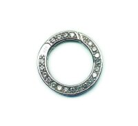Kettenverkürzer, abgeflacht, 925 Sterlingsilber, mit...