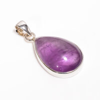 Anhänger, tropfenförmig, aus 925er Silber, mit Amethyst