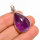 Anhänger, tropfenförmig, aus 925er Silber, mit Amethyst
