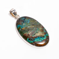 Anhänger, oval, groß, aus 925er Silber, mit...