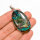 Anhänger, oval, groß, aus 925er Silber, mit Shattuckit