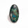Ring, oval, groß, aus 925er Silber, mit Shattuckit