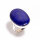 Ring, oval, groß, aus 925er Silber, mit Lapislazuli
