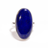 Ring, oval, klein, aus 925er Silber, mit Lapislazuli