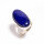 Ring, oval, klein, aus 925er Silber, mit Lapislazuli