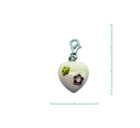 Charm "Herz" 925 Sterlingsilber, emmailliert