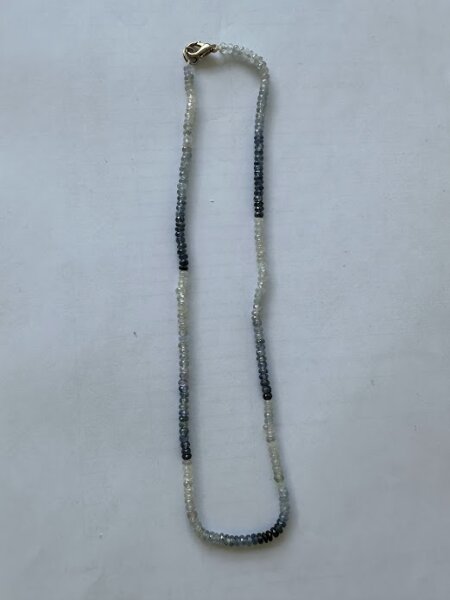 Halskette Saphir, faccetiert, multi