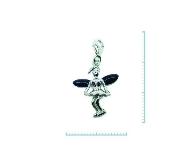 Charm "Elfe" 925 Sterlingsilber, emmailliert