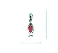 Charm "Fisch" 925 Sterlingsilber, emmailliert