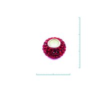 Bead, Kugel, 925 Sterlingsilber, emmailliert