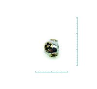 Bead "Blume" 925 Sterlingsilber, emmailliert