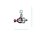 Charm "Herzen" 925 Sterlingsilber, emmailliert