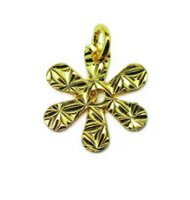 Blume, 925 Sterlingsilber, vergoldet
