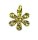 Blume, 925 Sterlingsilber, vergoldet